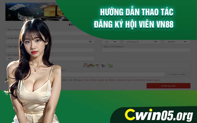 Hướng dẫn thao tác đăng ký hội viên VN88